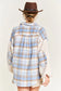 Multi plaid fuzzy sleeve jacket JJO1023 Jade By Jane 
